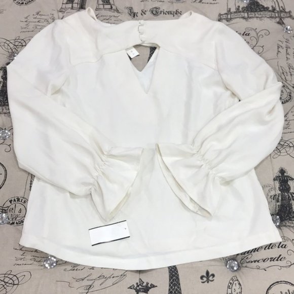 Trina Turk Akayo Keyhole Blouse - Picture 8 of 8